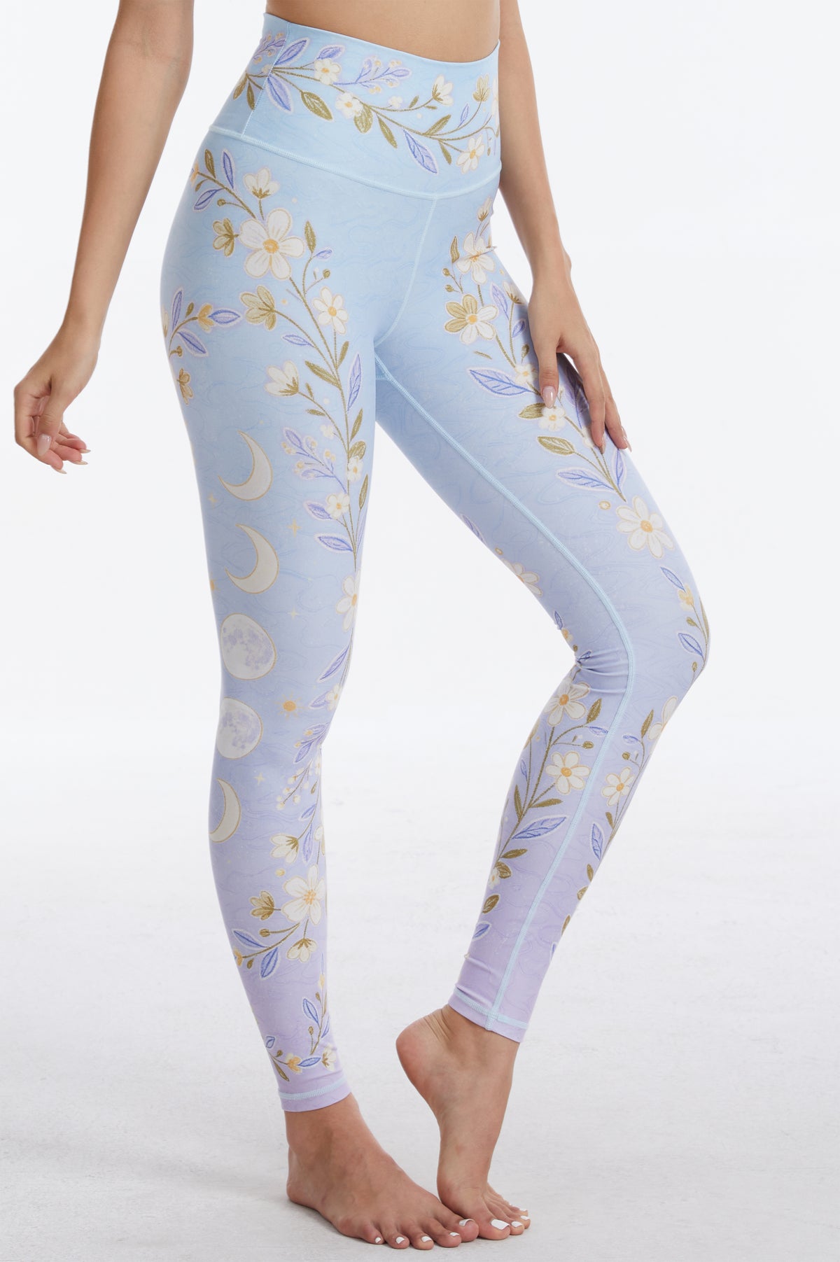 *Pre-Order* Blooming Lilac High-waisted Leggings-MYSILVERWIND