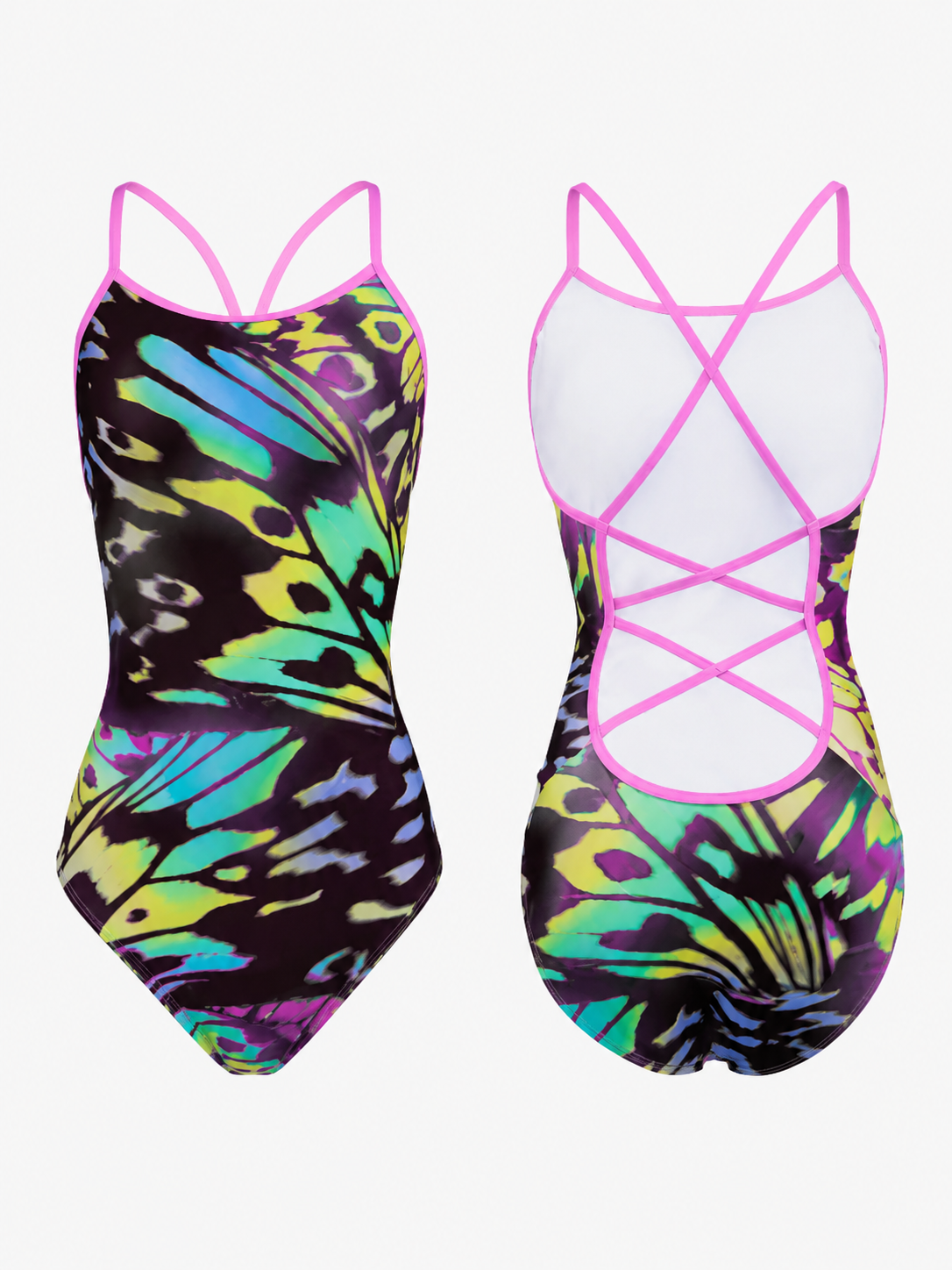 ChromaSpeed Chlorine-Resistant Racing One-Piece Swimsuit SILVERWIND