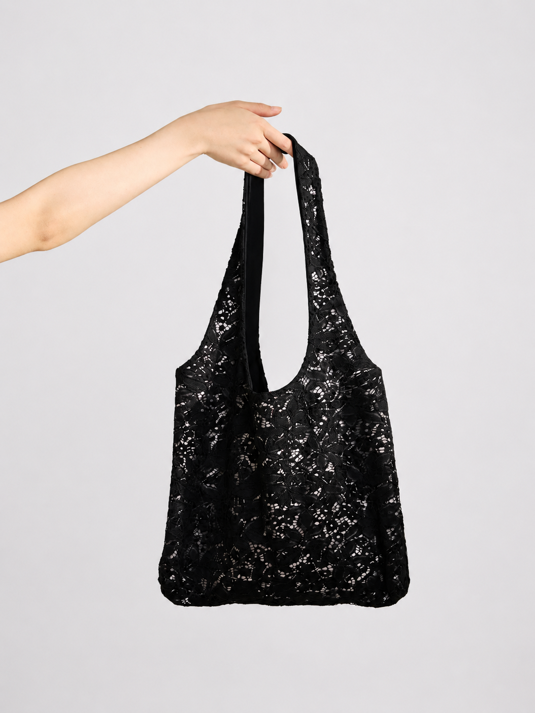 LunaLace Elegant Yoga Tote Bag SILVERWIND