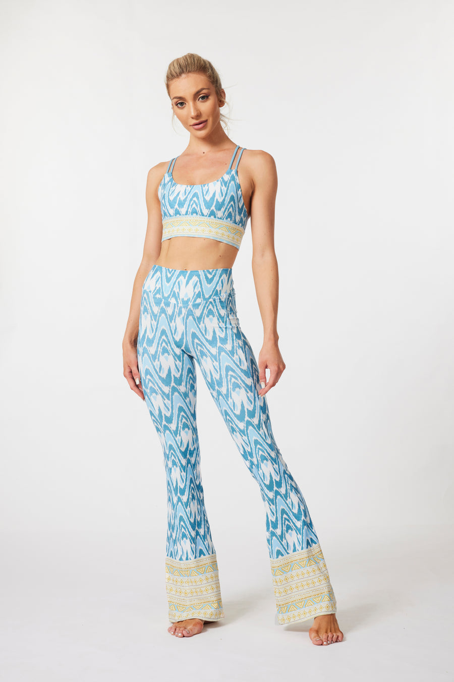 Adaline Bohemian Blue Pattern Activewear