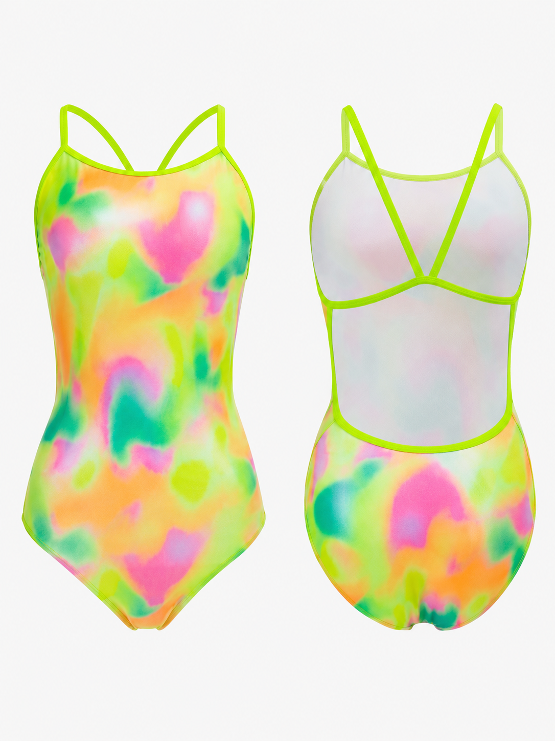 ChromaSpeed Chlorine-Resistant Racing One-Piece Swimsuit SILVERWIND
