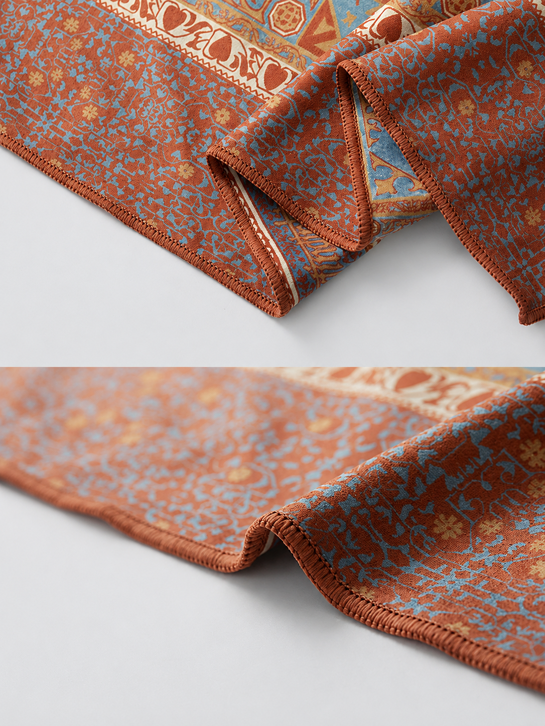 Mandora Double-Sided Spiritual Non-Slip Yoga Towel SILVERWIND