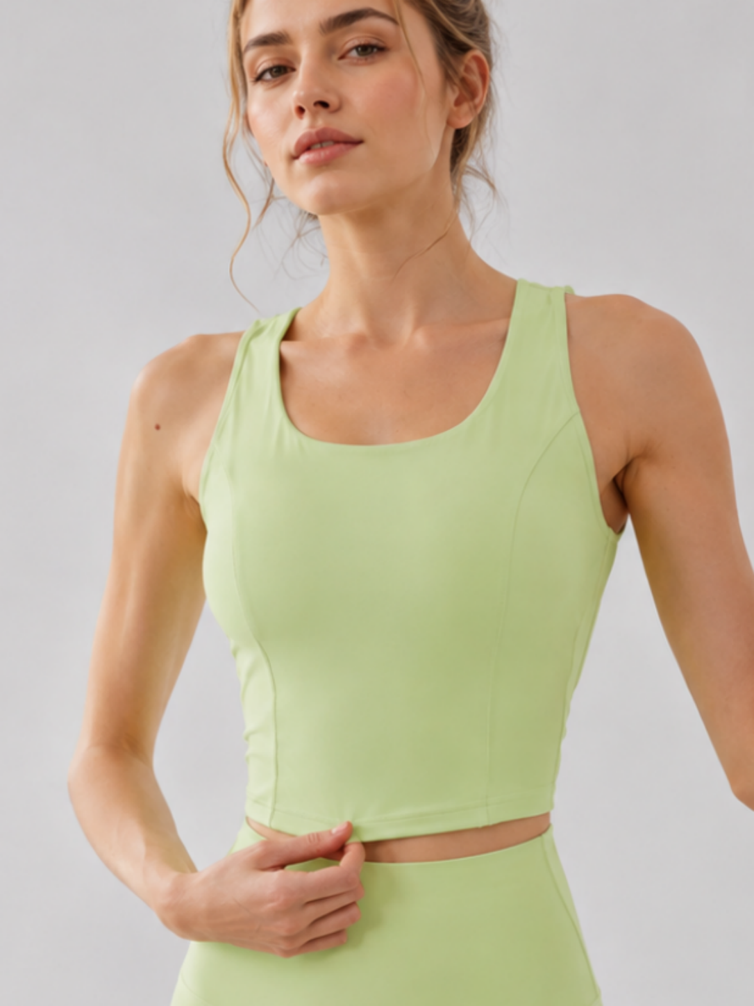 Veilora Mesh Tie-Back Sports Bra SILVERWIND