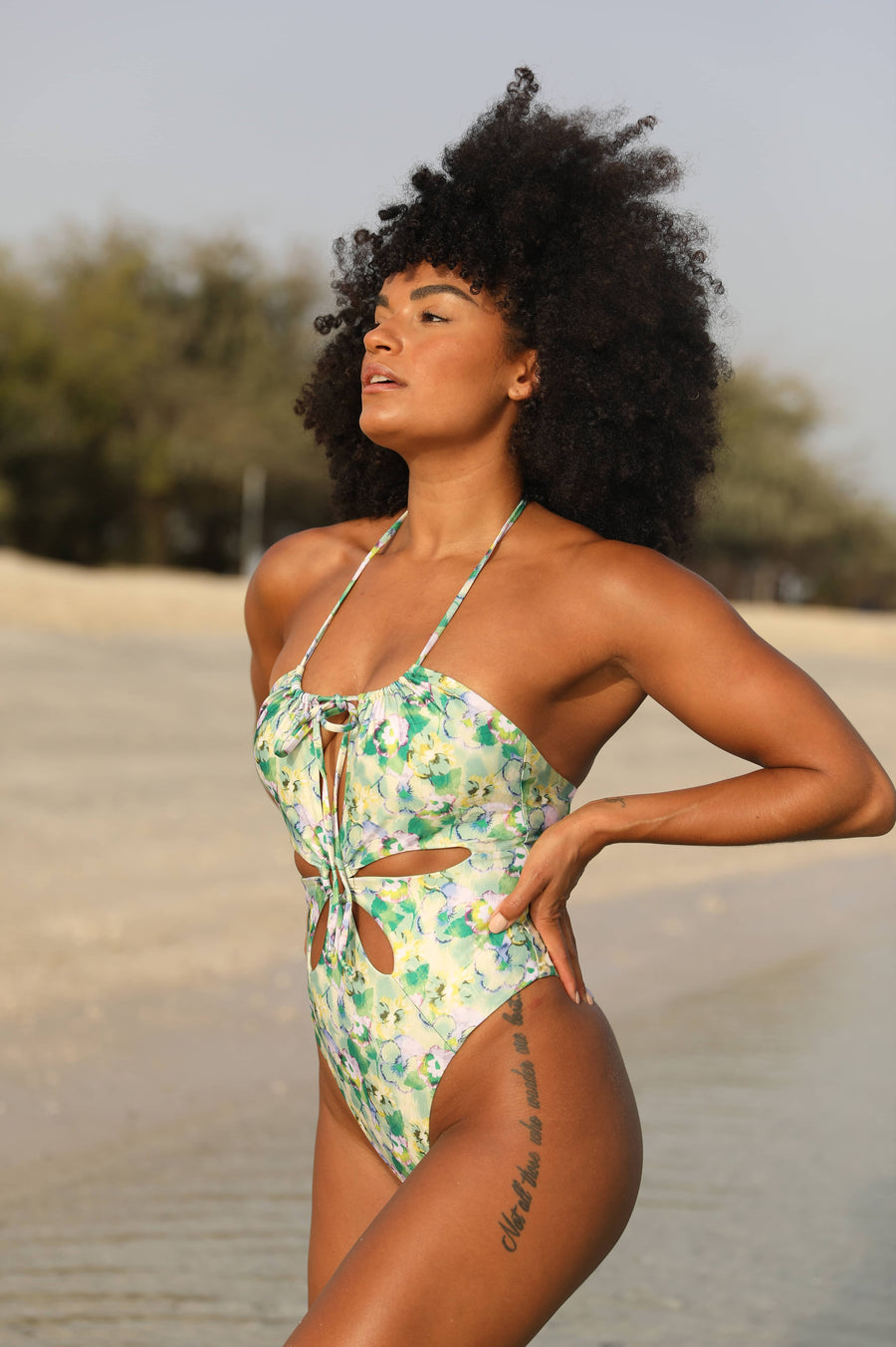 Mirage Floral-shaped One-piece Swimsuit