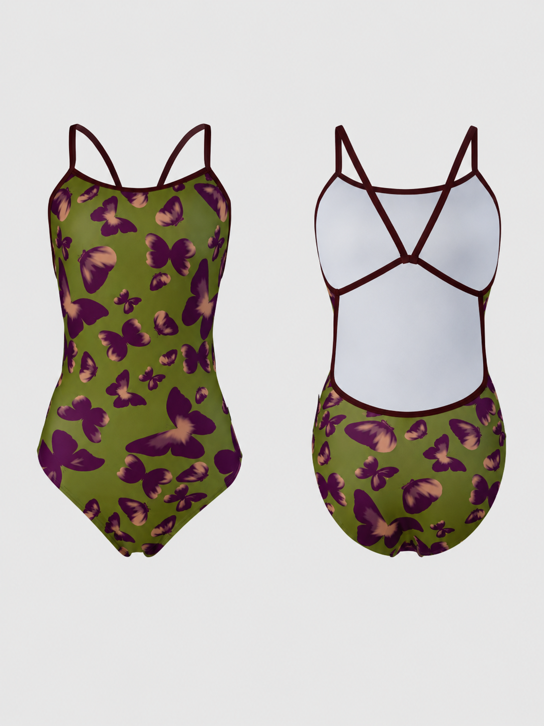 ChromaSpeed Chlorine-Resistant Racing One-Piece Swimsuit SILVERWIND