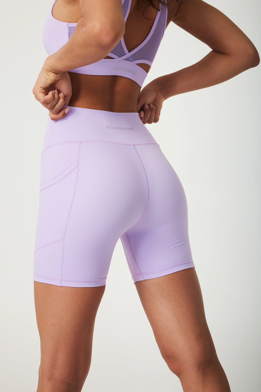 ButterySoft High-waisted bike shorts- Lilac