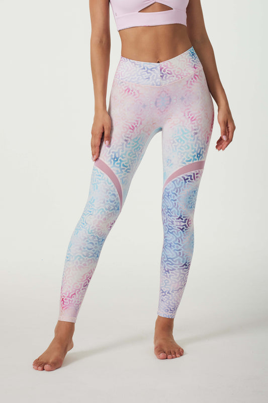 Iridescent Shells Crossover leggings