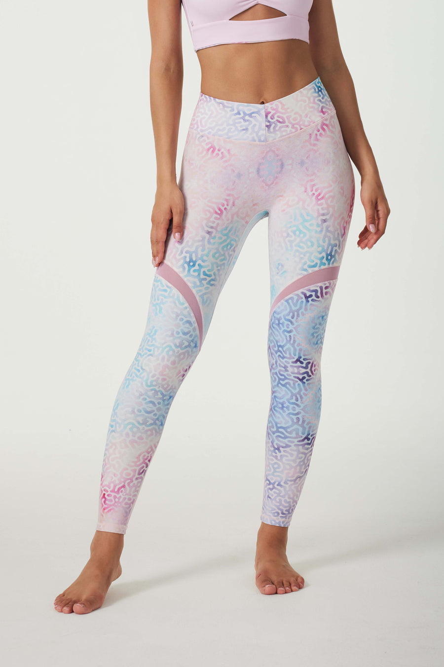 Iridescent Shells Crossover leggings