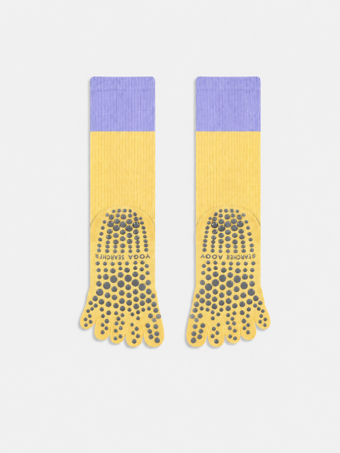ToeFlex Colorblock Non-Slip Five-Toe Yoga Socks