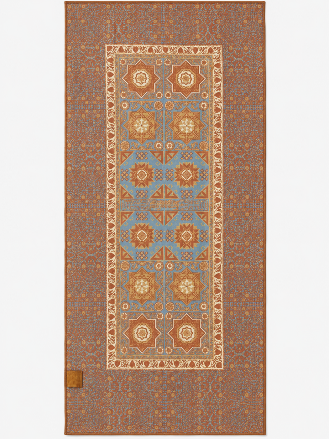 Mandora Double-Sided Spiritual Non-Slip Yoga Towel SILVERWIND