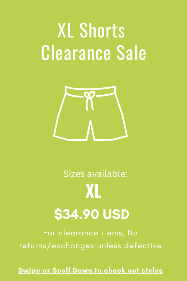 XL Shorts Clearance Sale | Limited Stock