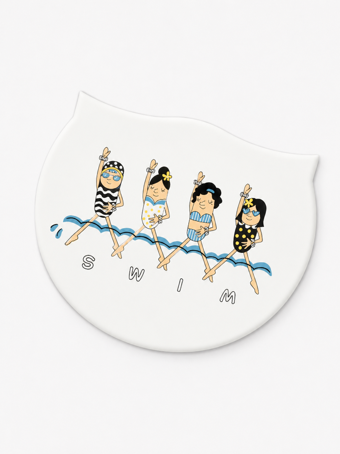 SoftEdge Sweet-Cool Silicone Swim Cap with Ear Protection