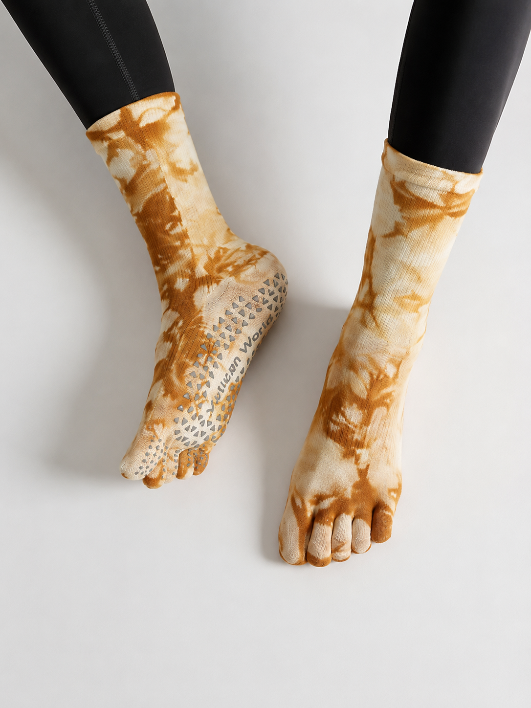 TieFlex Gradient Tie-Dye Non-Slip Five-Toe Yoga Socks