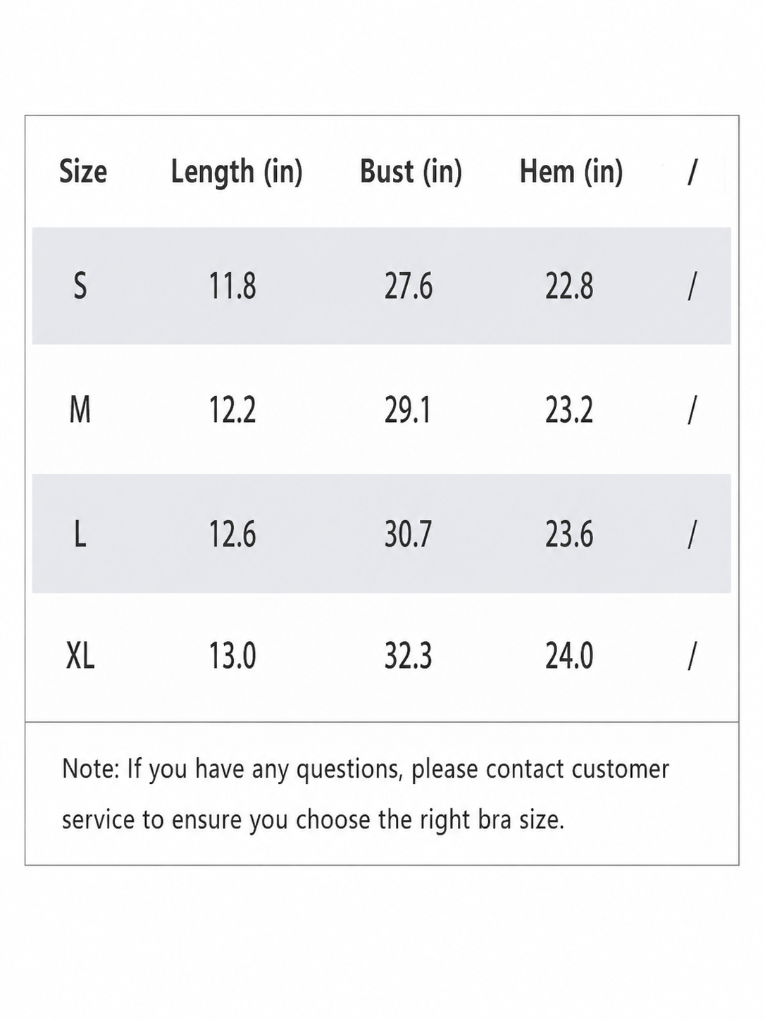 LaceMuse Criss-Cross Racerback Sports Bra size chart SILVERWIND