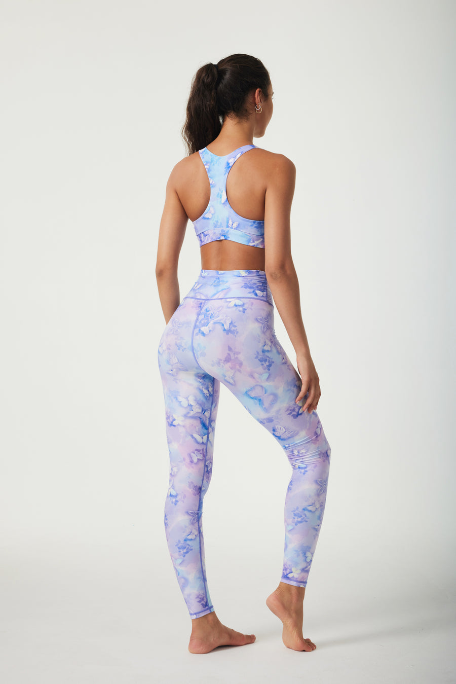 Butterfly High-waisted Leggings - SILVERWIND