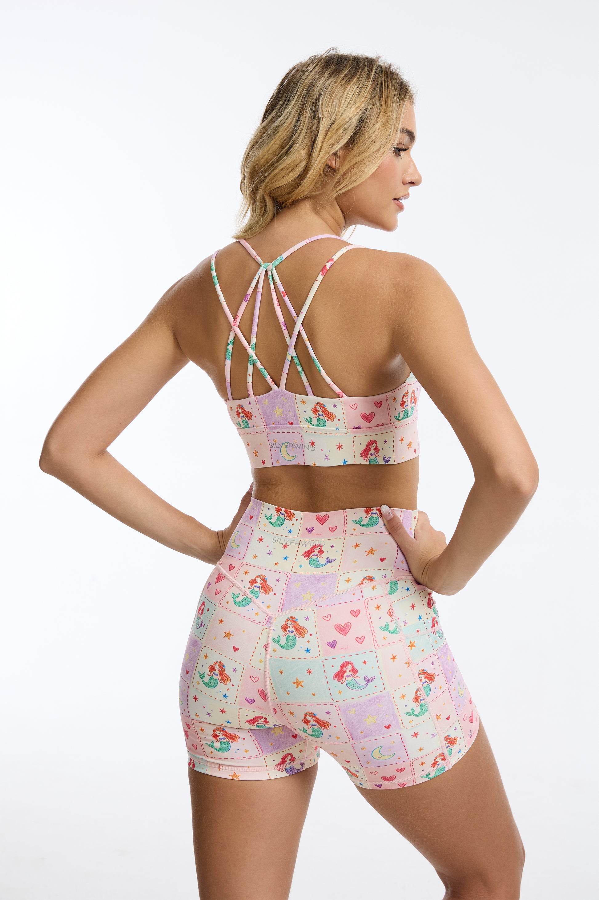 Little Mermaid High-waisted Shorts With Pockets SILVERWIND