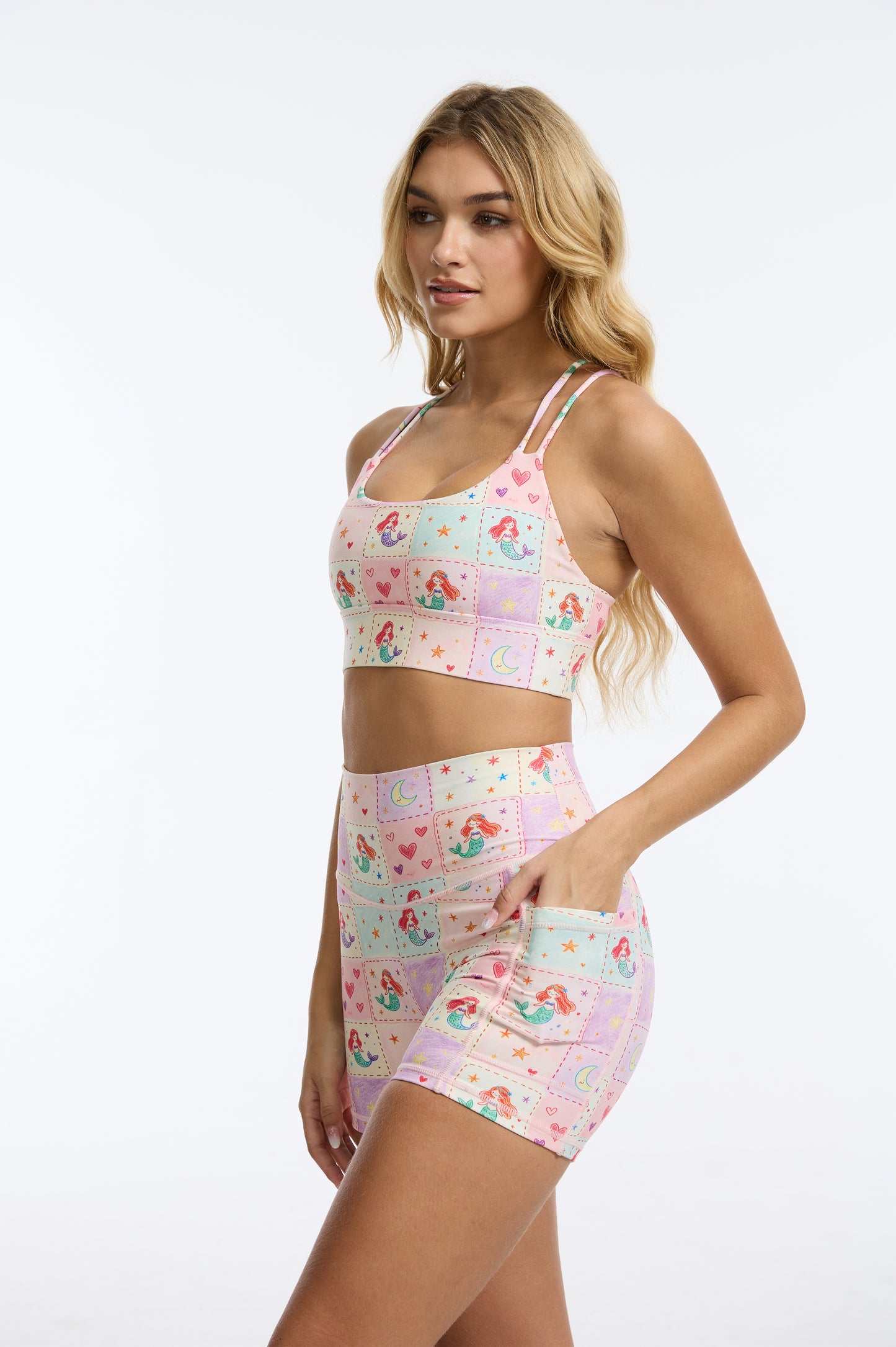 Little Mermaid High-waisted Shorts With Pockets SILVERWIND
