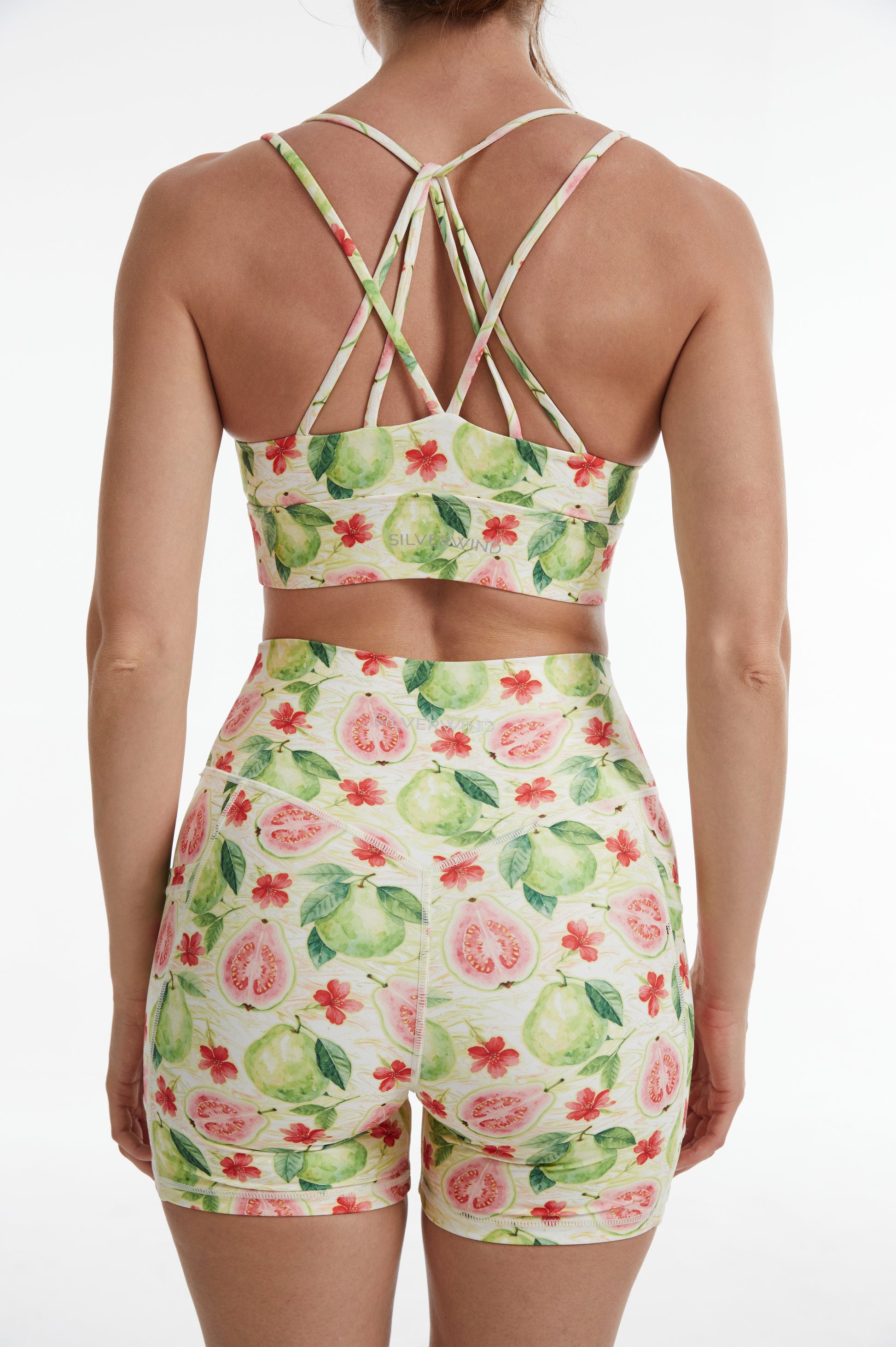 Guava Strappy Sports Bra