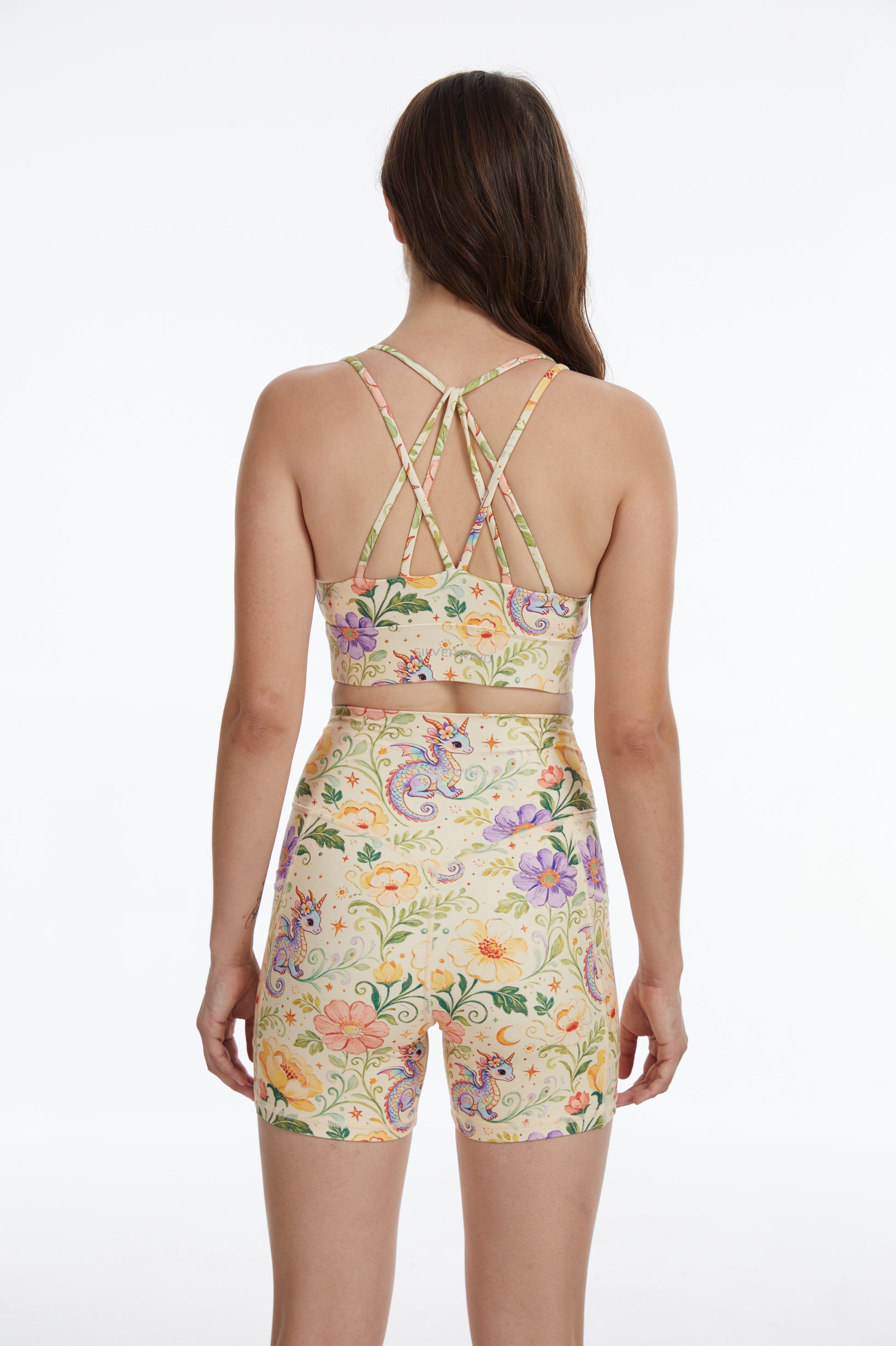 Baby Dragon High-waisted Shorts With Pockets