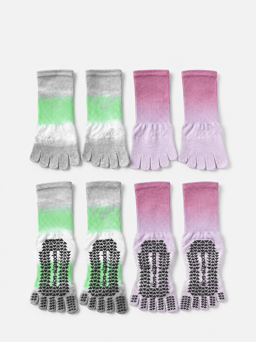 AuraGrip Five - Toe Non - Slip Yoga Socks - MYSILVERWIND