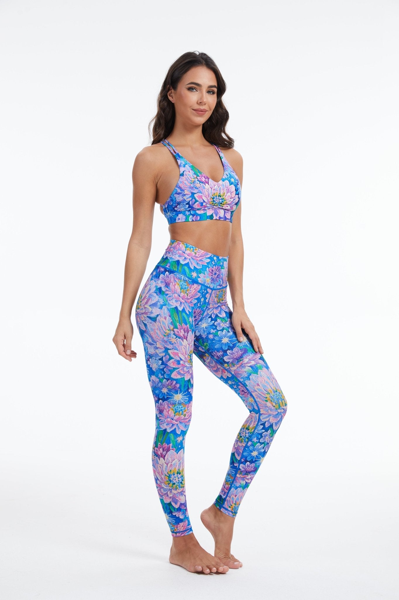 Blossom Dream High - Waisted Leggings - MYSILVERWIND