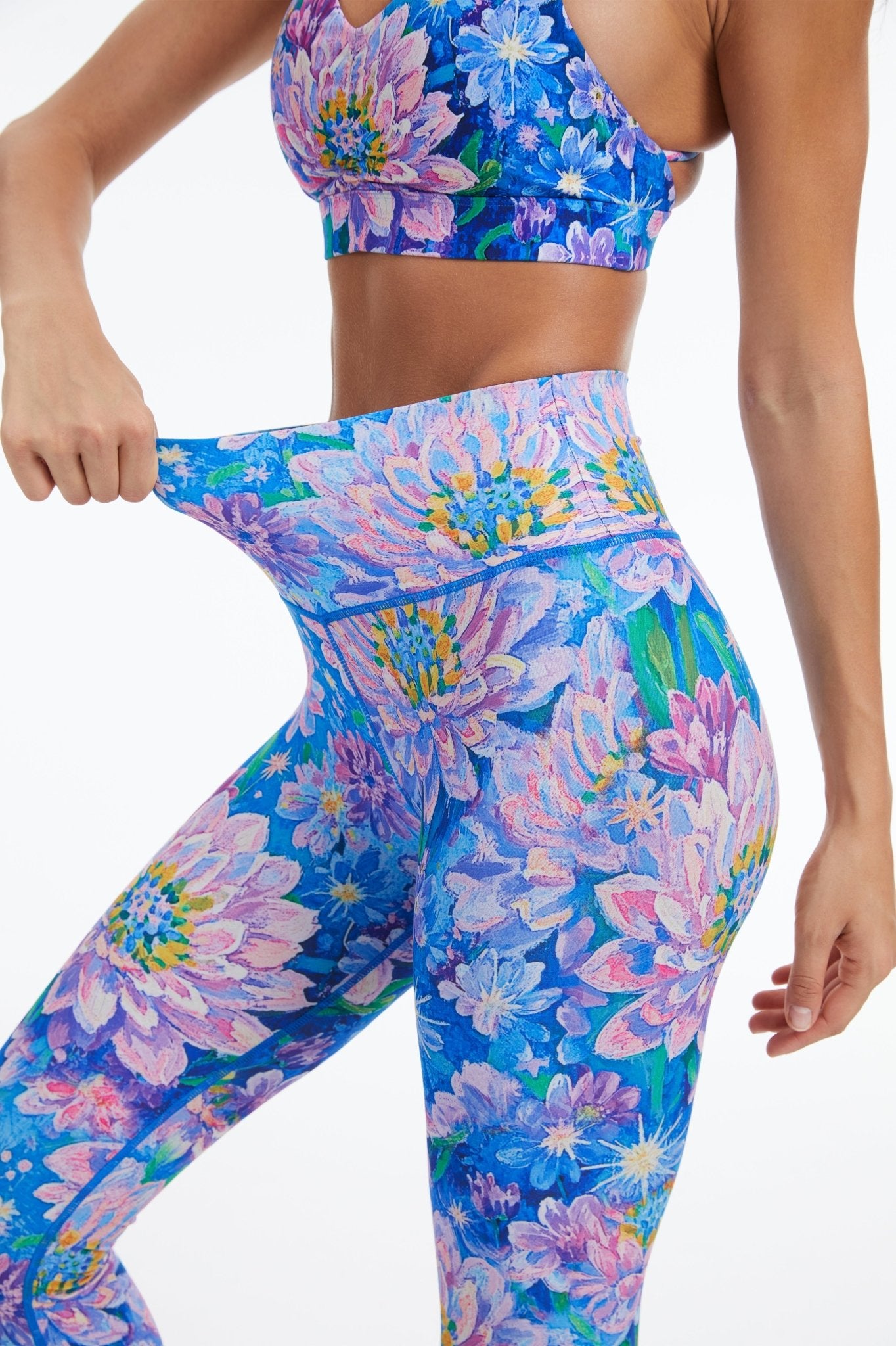Blossom Dream High - Waisted Leggings - MYSILVERWIND