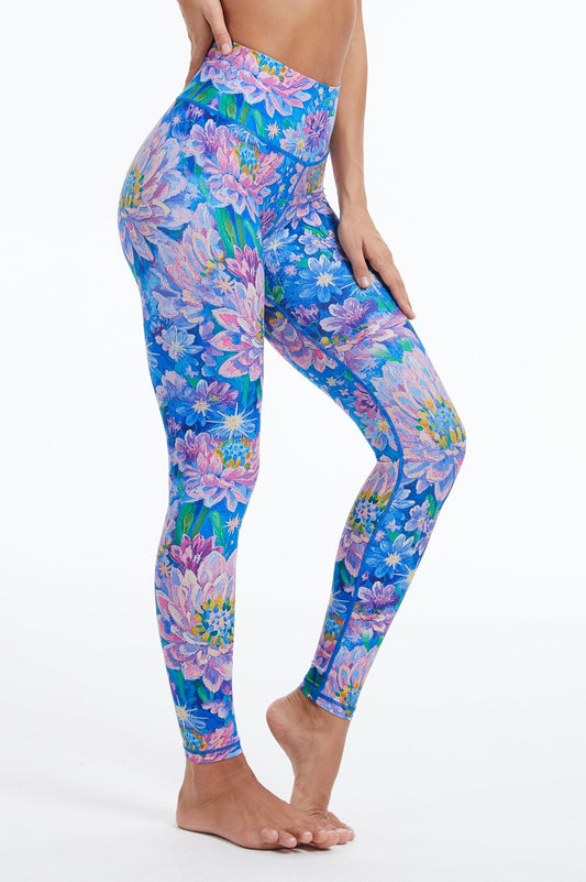 Blossom Dream High - Waisted Leggings - MYSILVERWIND