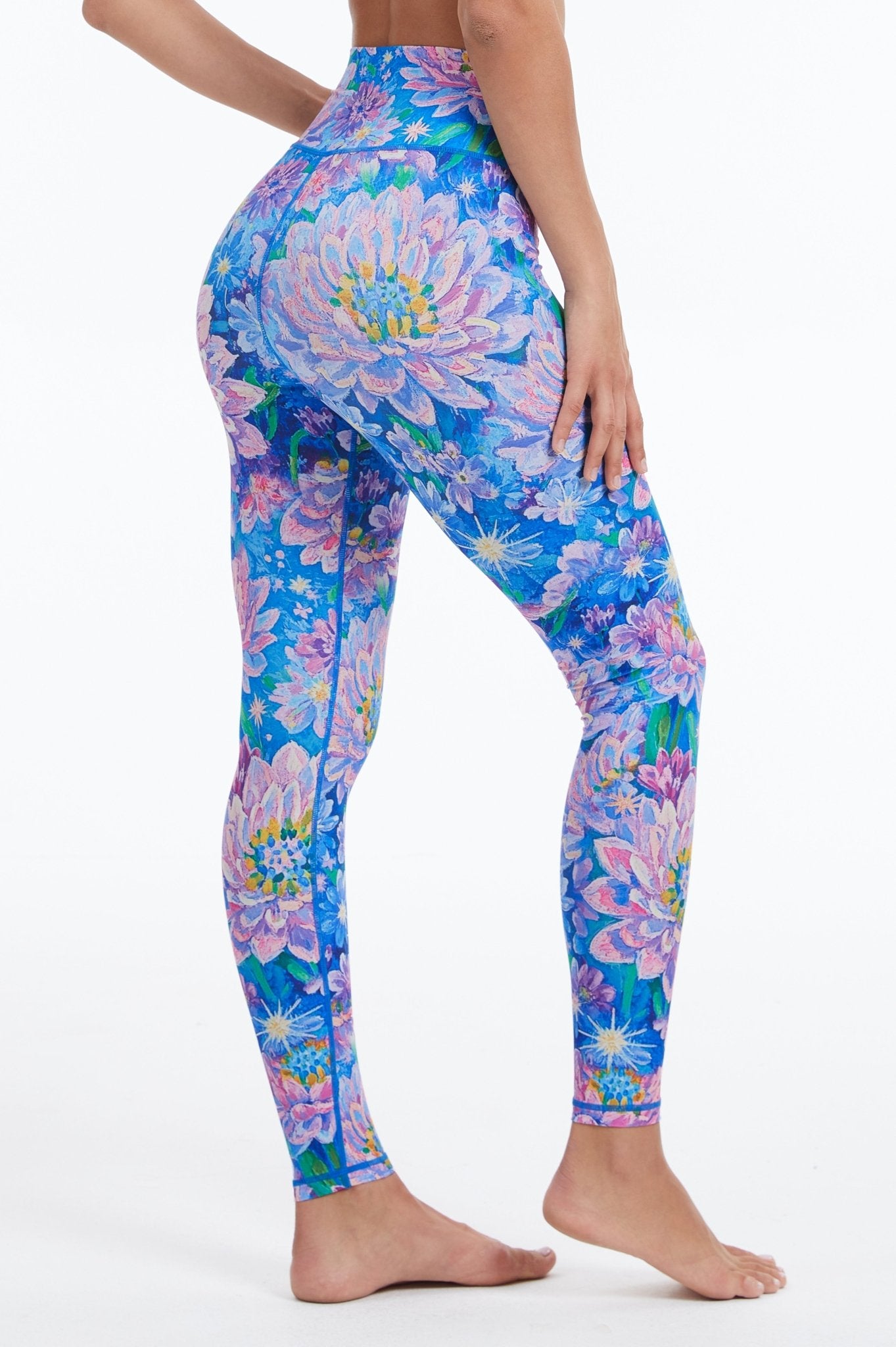 Blossom Dream High - Waisted Leggings - MYSILVERWIND