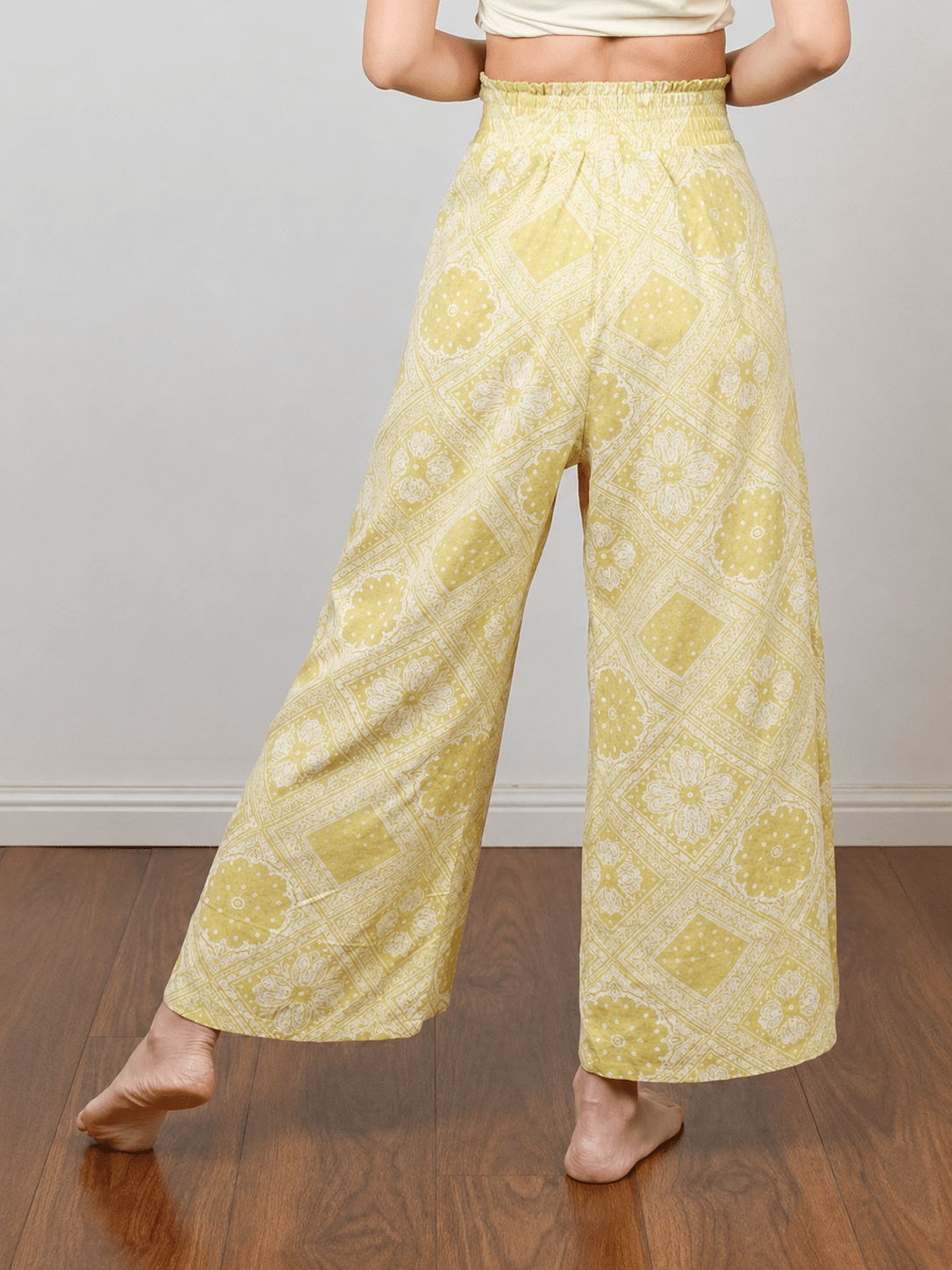BohoFlow High-Waist Wrap Wide-Leg Yoga Pants - MYSILVERWIND