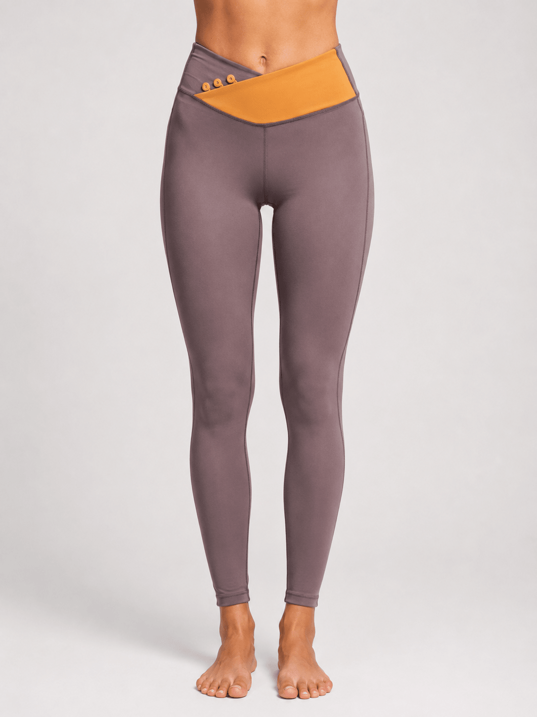 BrushFlex Contrast Brushed Yoga Leggings - MYSILVERWIND