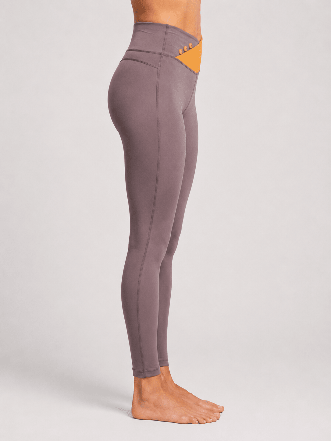 BrushFlex Contrast Brushed Yoga Leggings - MYSILVERWIND