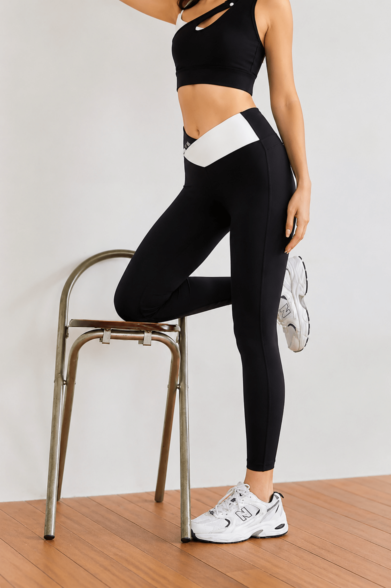 BrushFlex Contrast Brushed Yoga Leggings - MYSILVERWIND