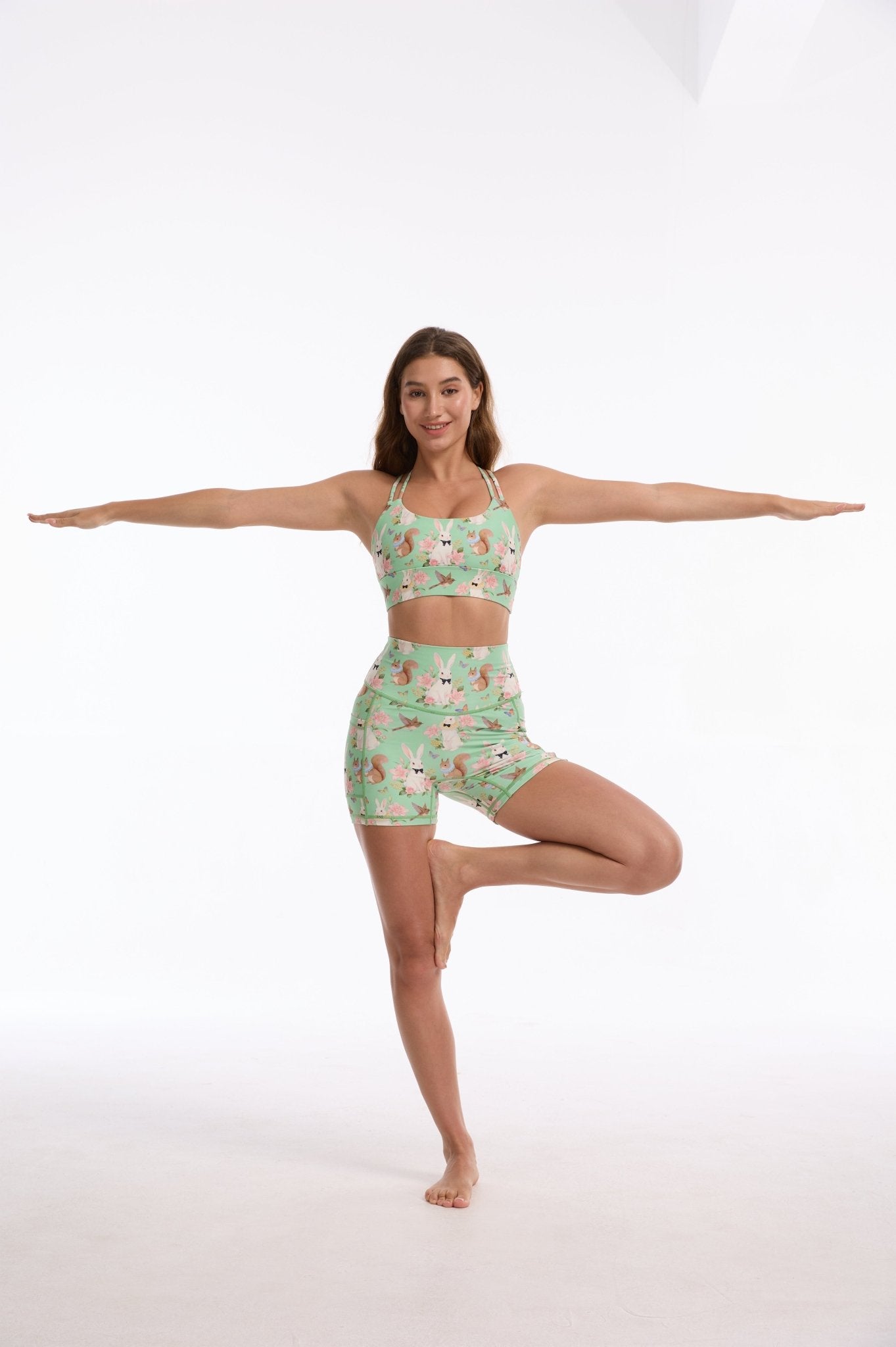 Bunny Wonderland High - waisted Shorts With Pockets - MYSILVERWIND