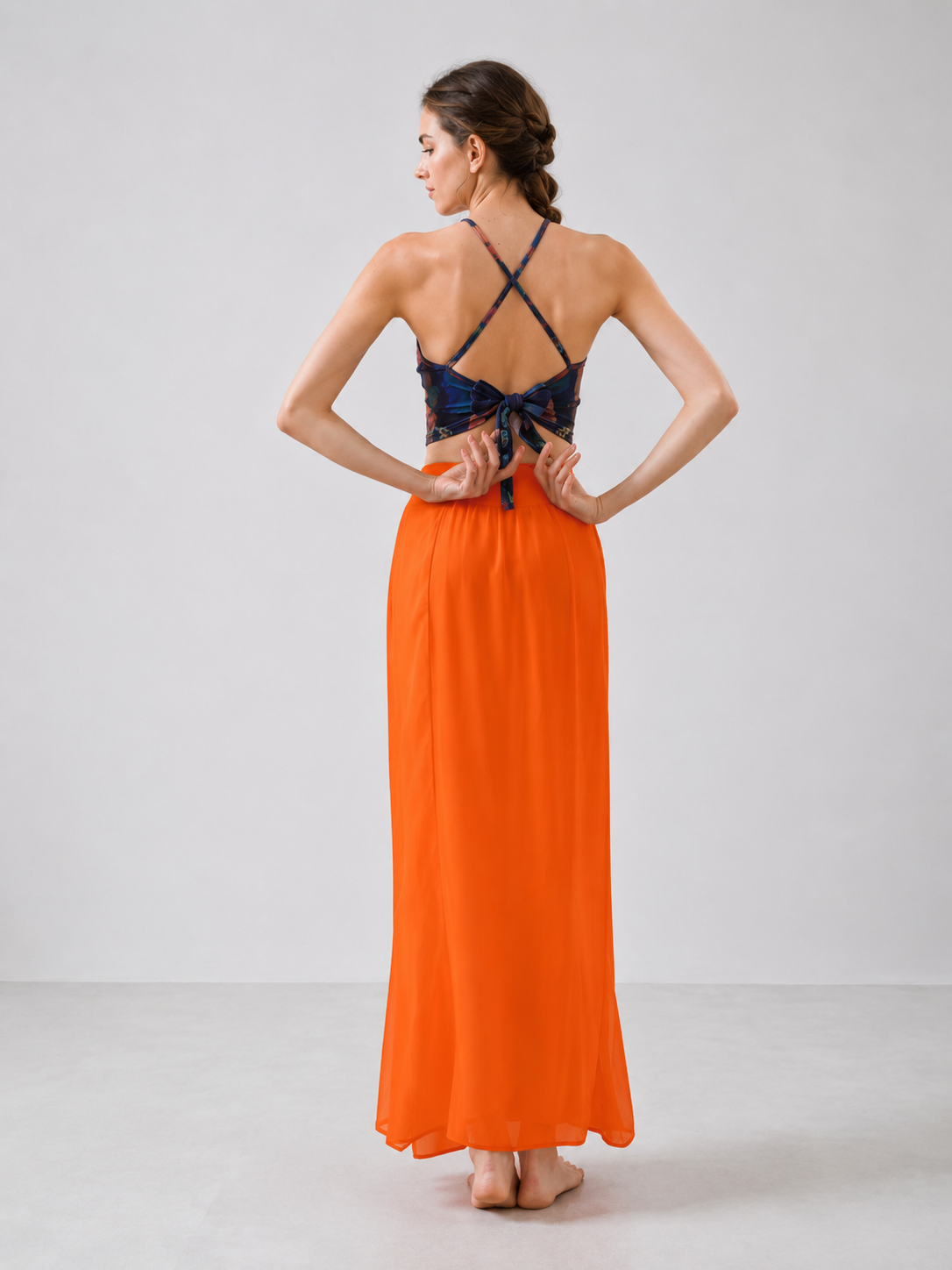 Dunara Flying Apsara Chiffon Yoga Set SILVERWIND