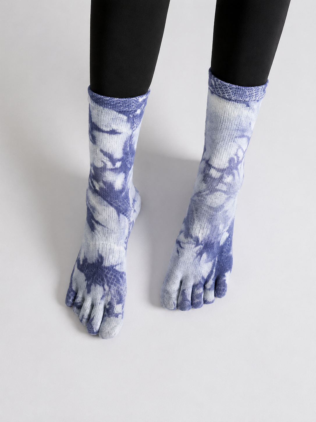 TieFlex Gradient Tie-Dye Non-Slip Five-Toe Yoga Socks