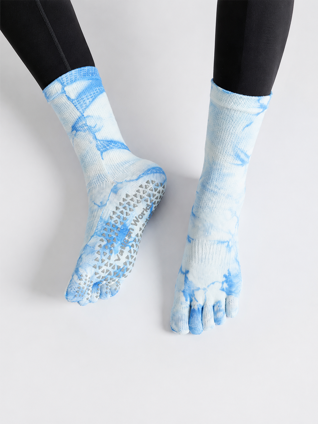 TieFlex Gradient Tie-Dye Non-Slip Five-Toe Yoga Socks
