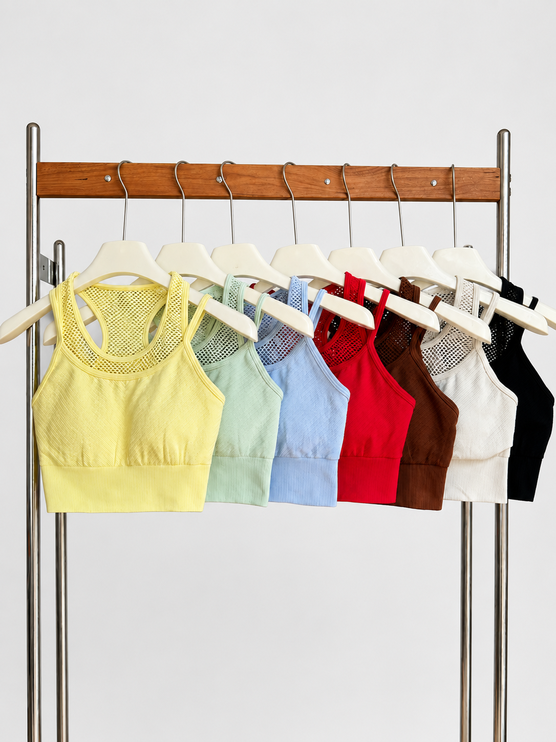 MeshMuse Breathable Seamless Padded Sports Bra