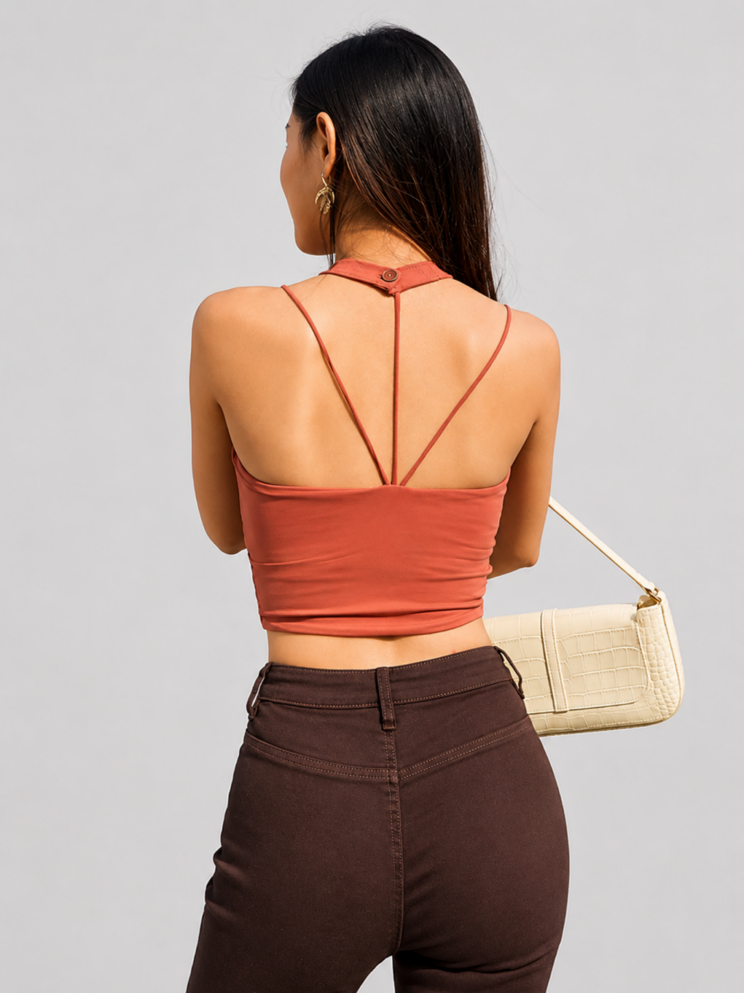 ChokerMuse Strappy Choker Yoga Bra SILVERWIND