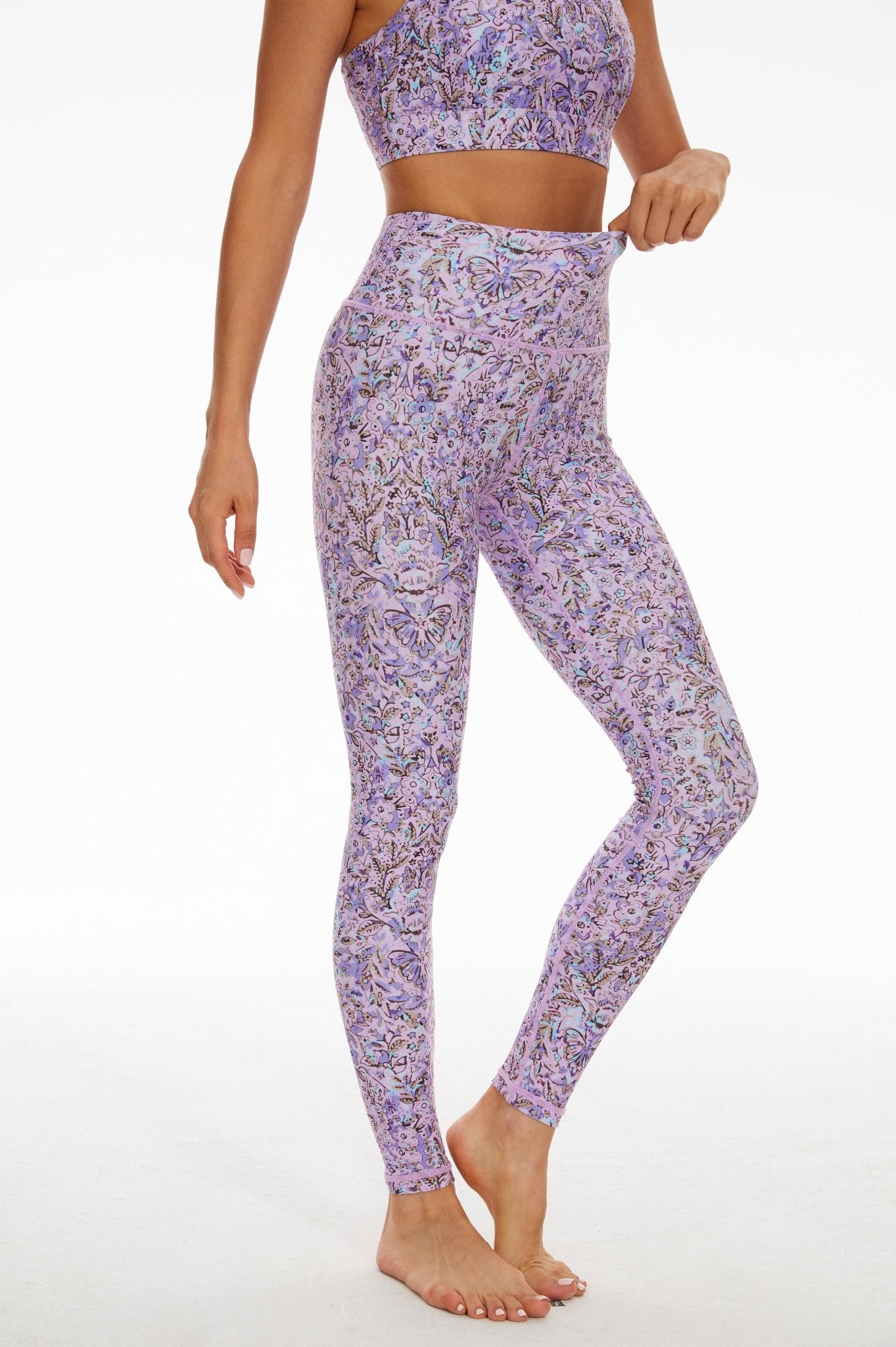 Demi High - waisted Leggings - Light Purple - MYSILVERWIND