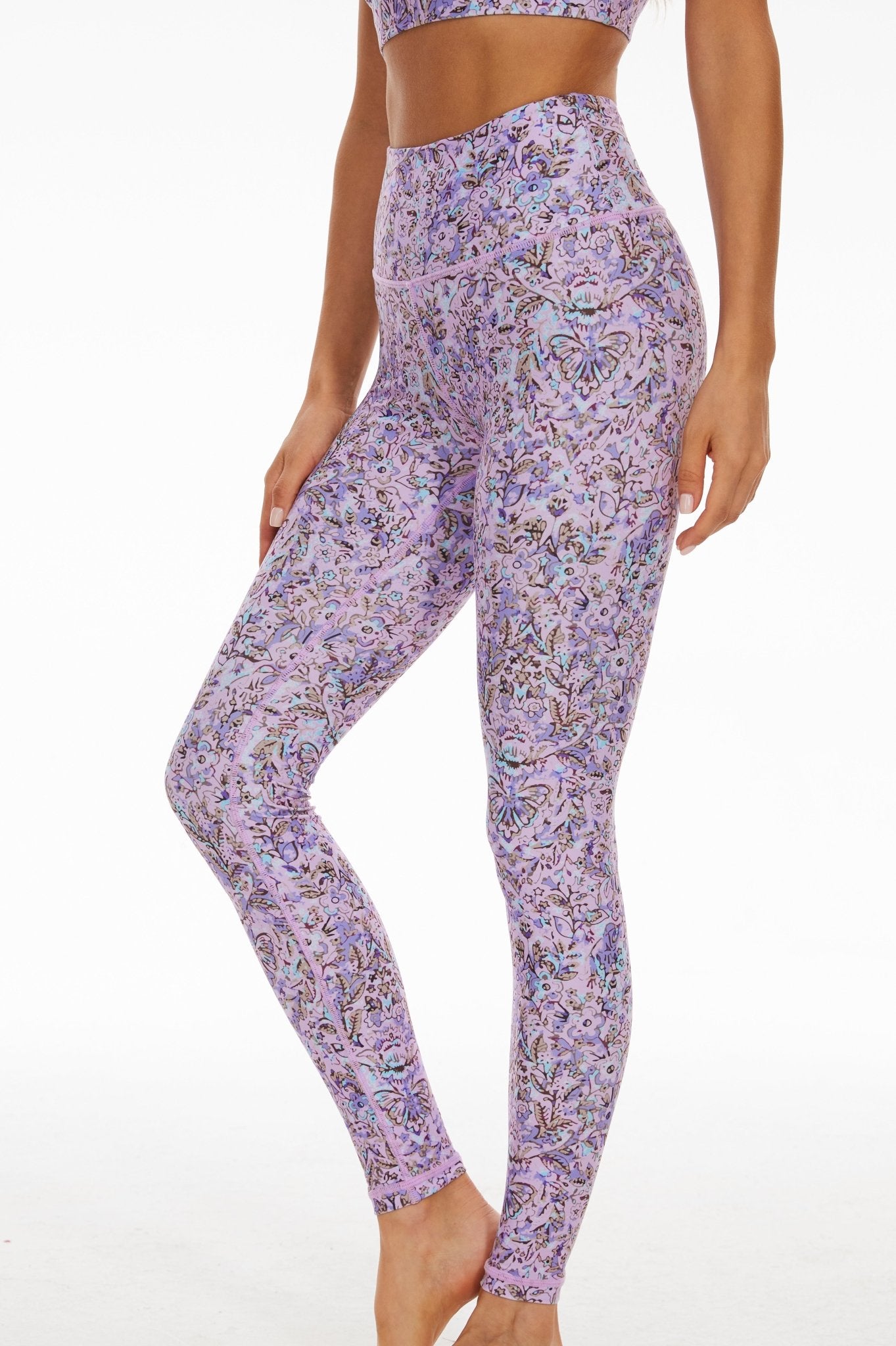 Demi High - waisted Leggings - Light Purple - MYSILVERWIND