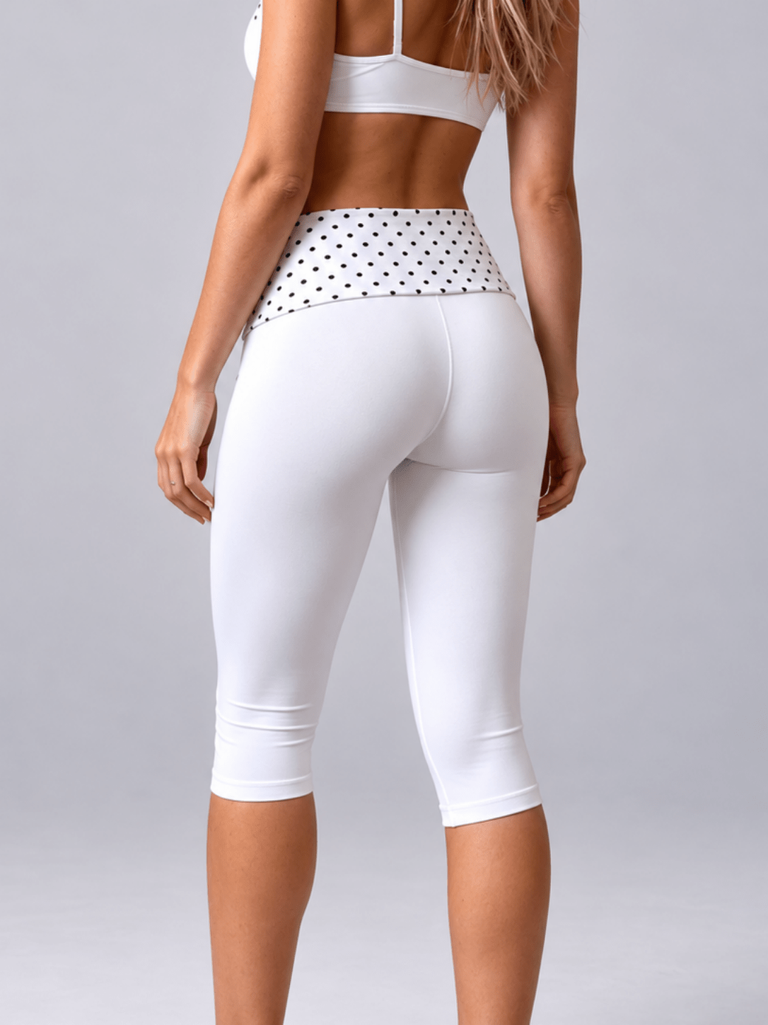 Dotiva High-Waist Sculpting Polka Dot Shorts - MYSILVERWIND