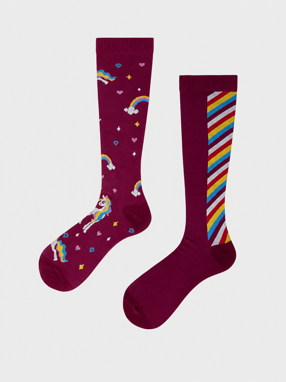 DuoPulse Mismatched Performance Compression Socks - MYSILVERWIND