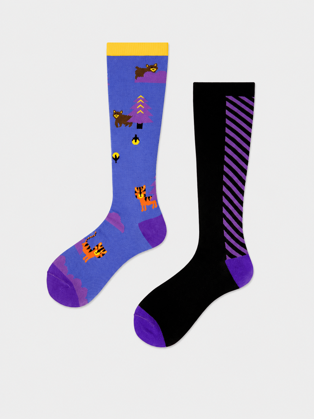 DuoPulse Mismatched Performance Compression Socks - MYSILVERWIND