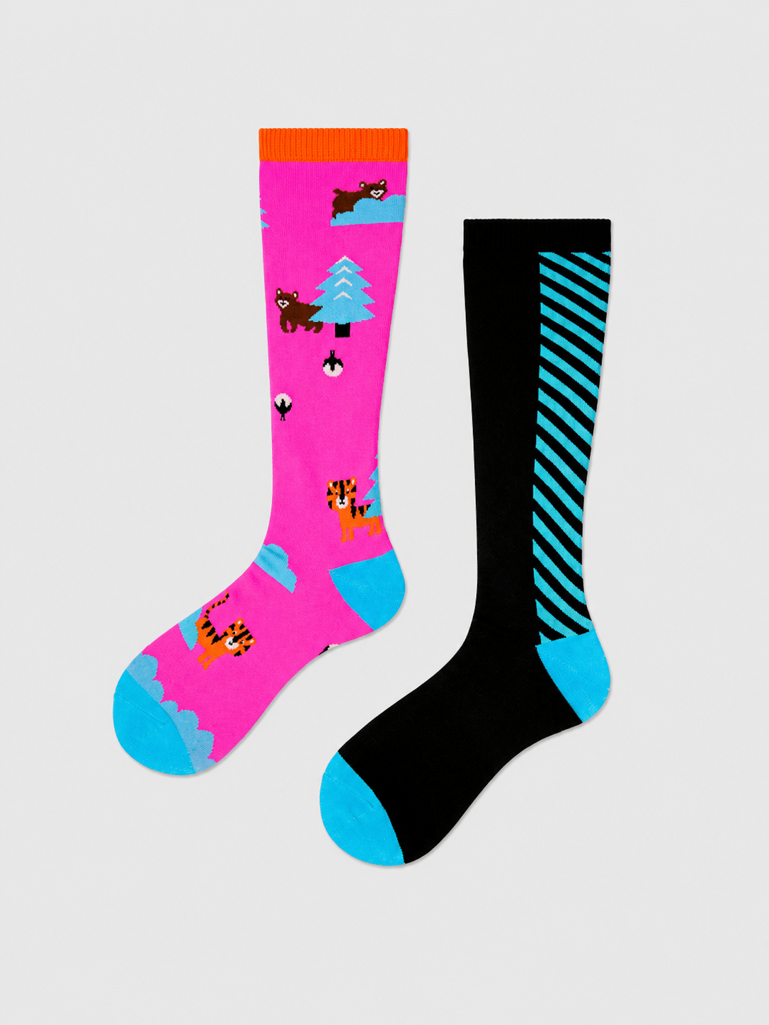 DuoPulse Mismatched Performance Compression Socks - MYSILVERWIND