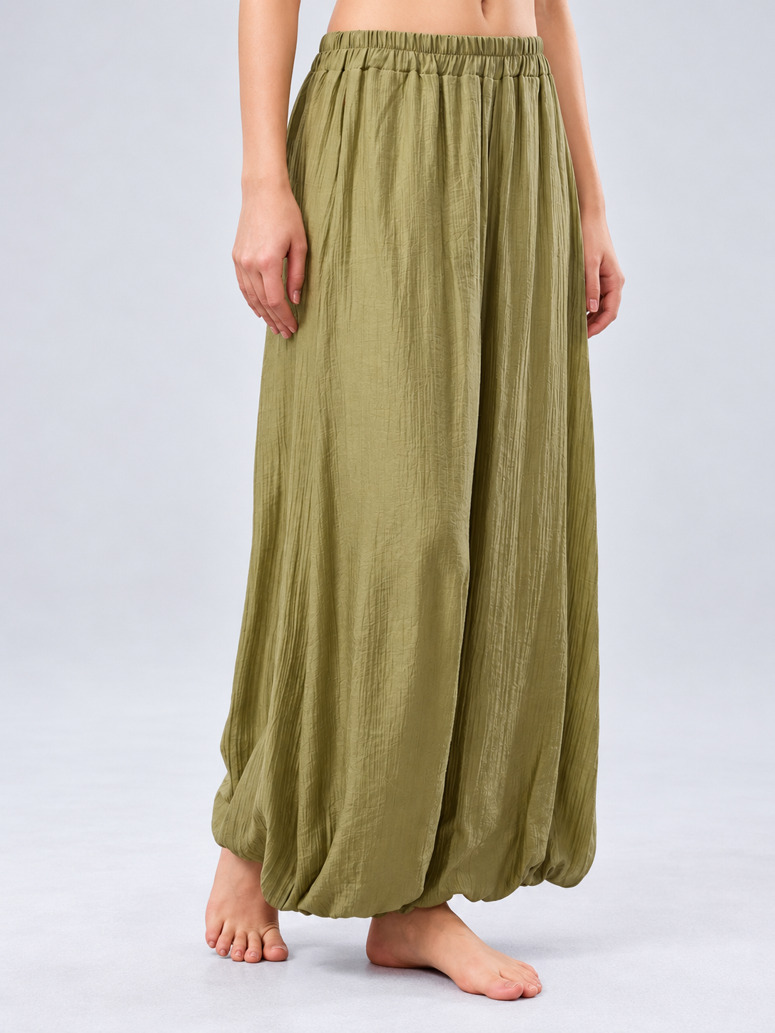 Zenora Relaxed Wide-Leg Yoga Pants SILVERWIND