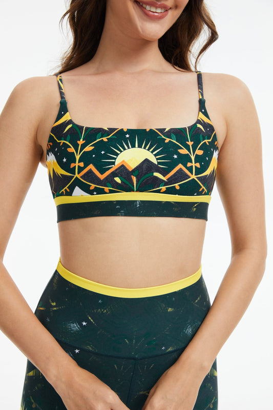 Emerald Peak Strappy Sports Bra - MYSILVERWIND