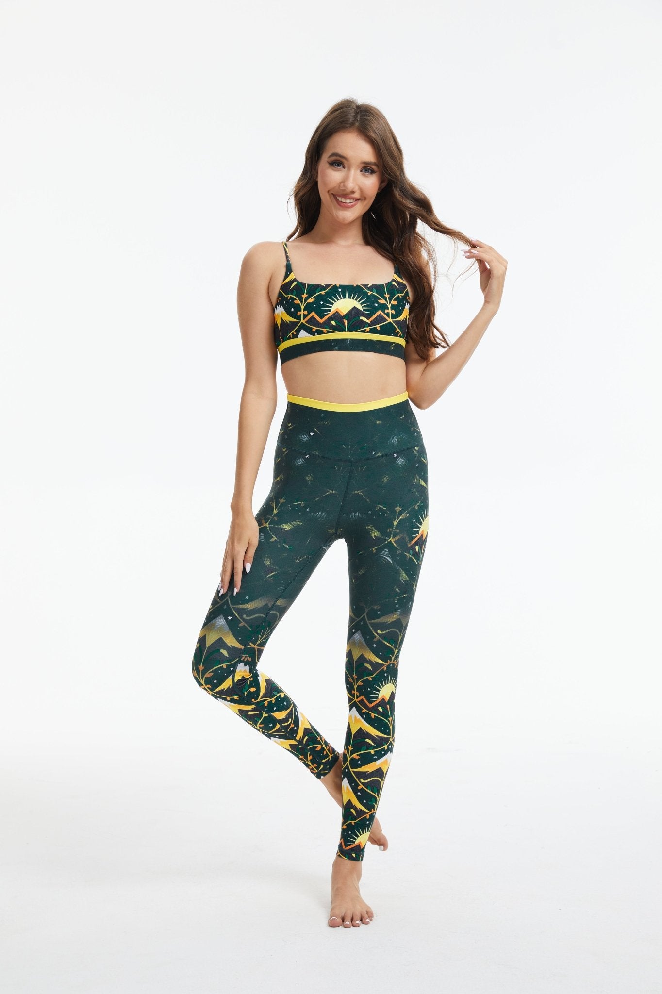 Emerald Peak Strappy Sports Bra - MYSILVERWIND