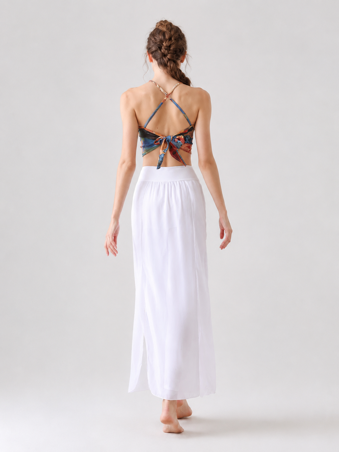 Dunara Flying Apsara Chiffon Yoga Set SILVERWIND