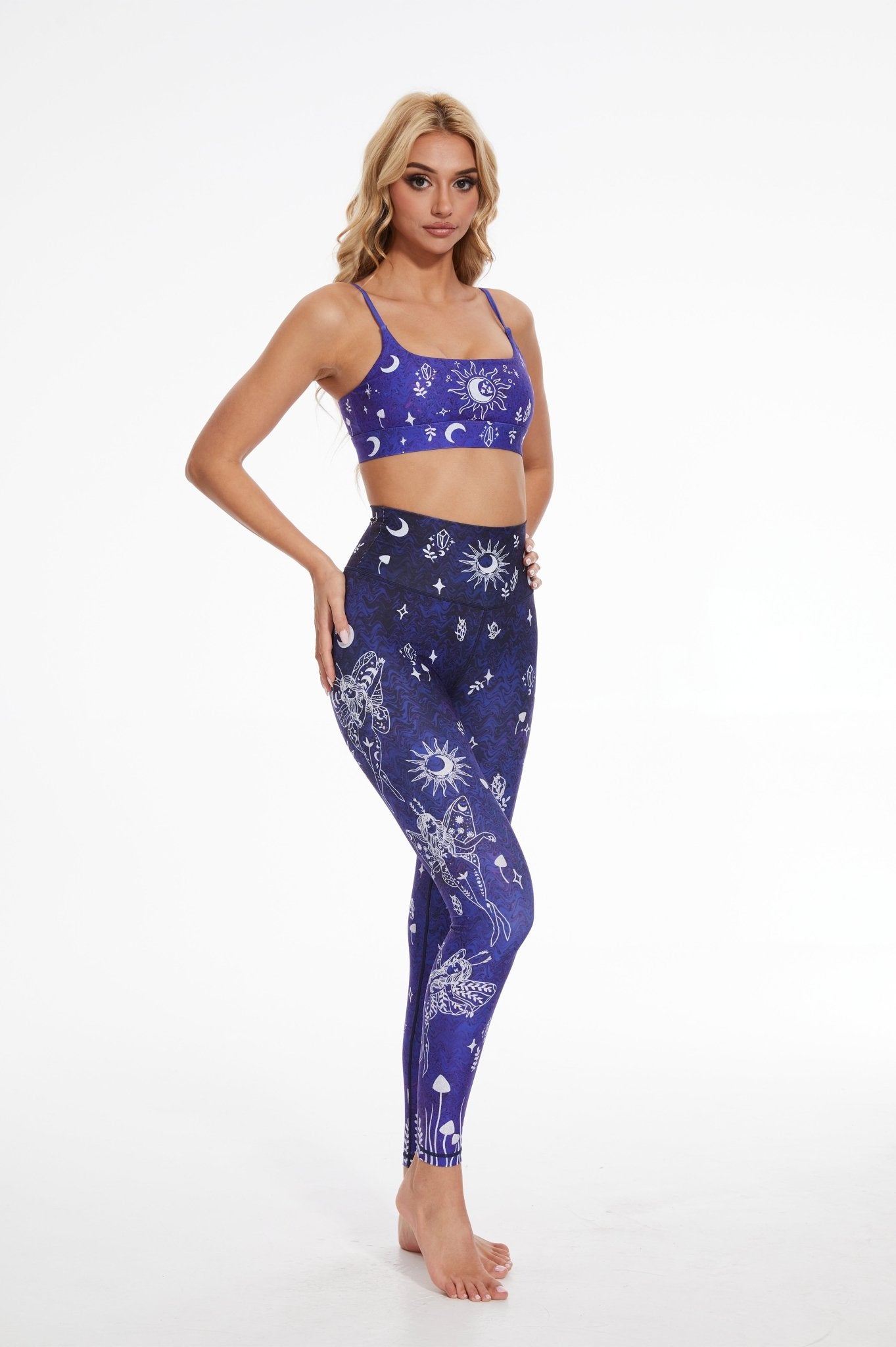 Fairy Garden High - Waisted Leggings - MYSILVERWIND