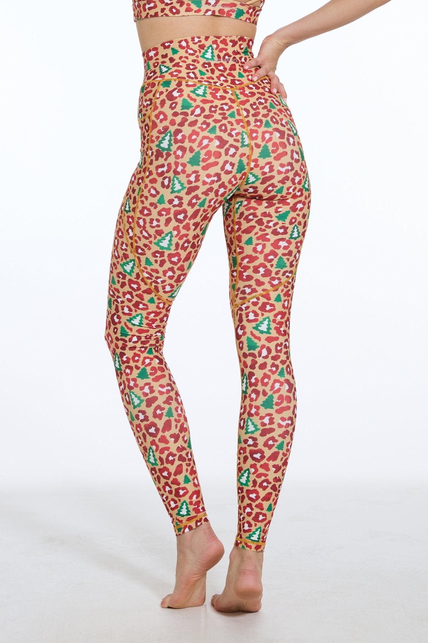 Festive Roar High - waisted Leggings with Pockets - MYSILVERWIND